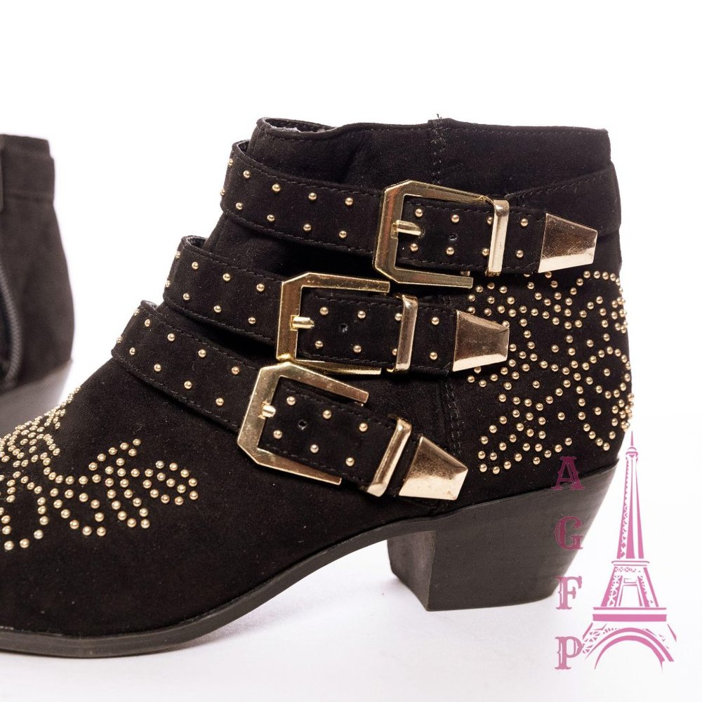 TOPSHOP kowboy Chloe Dupes studded western booties - Picture 12 of 14